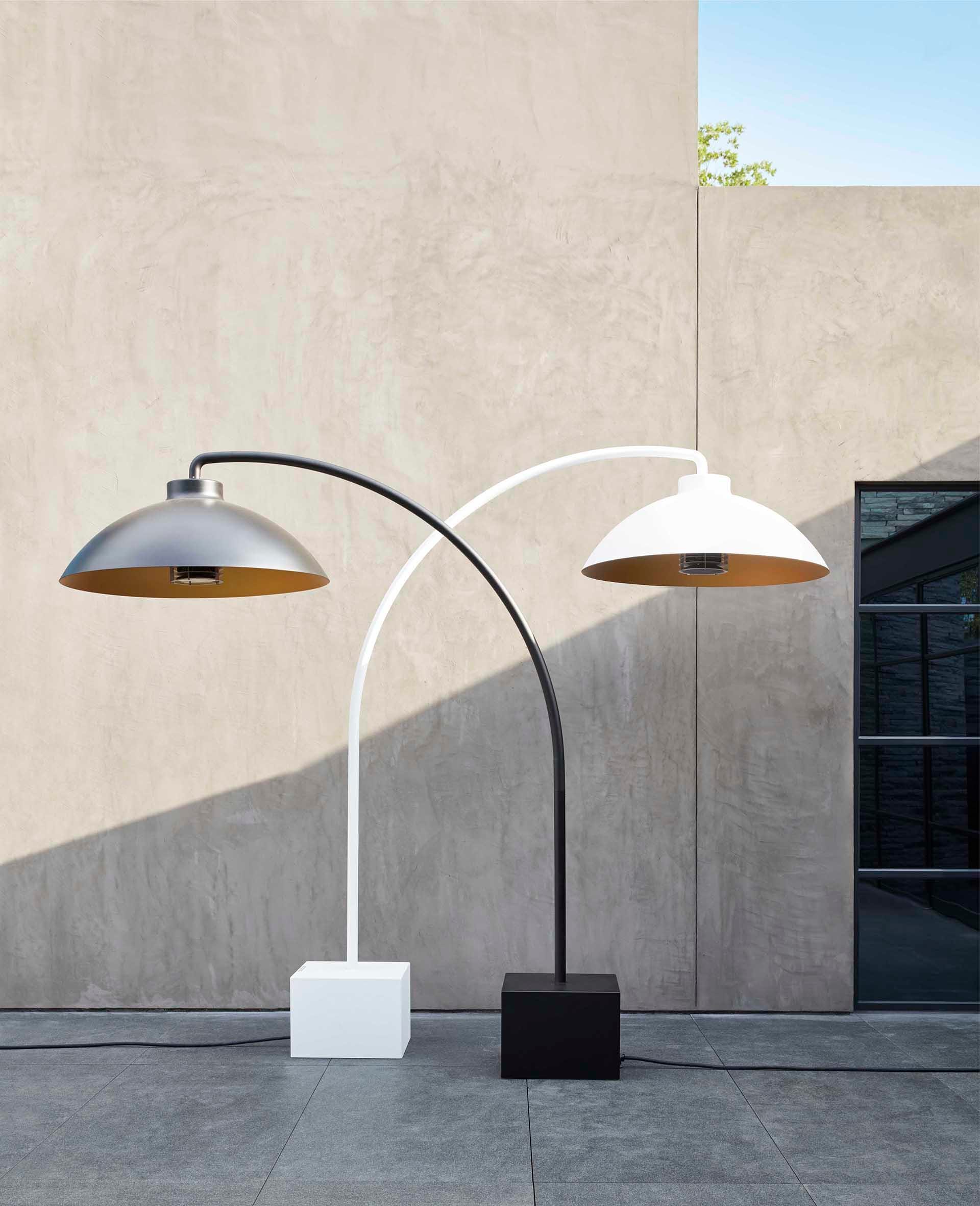 Heatsail DOME -heating floor lamp, black