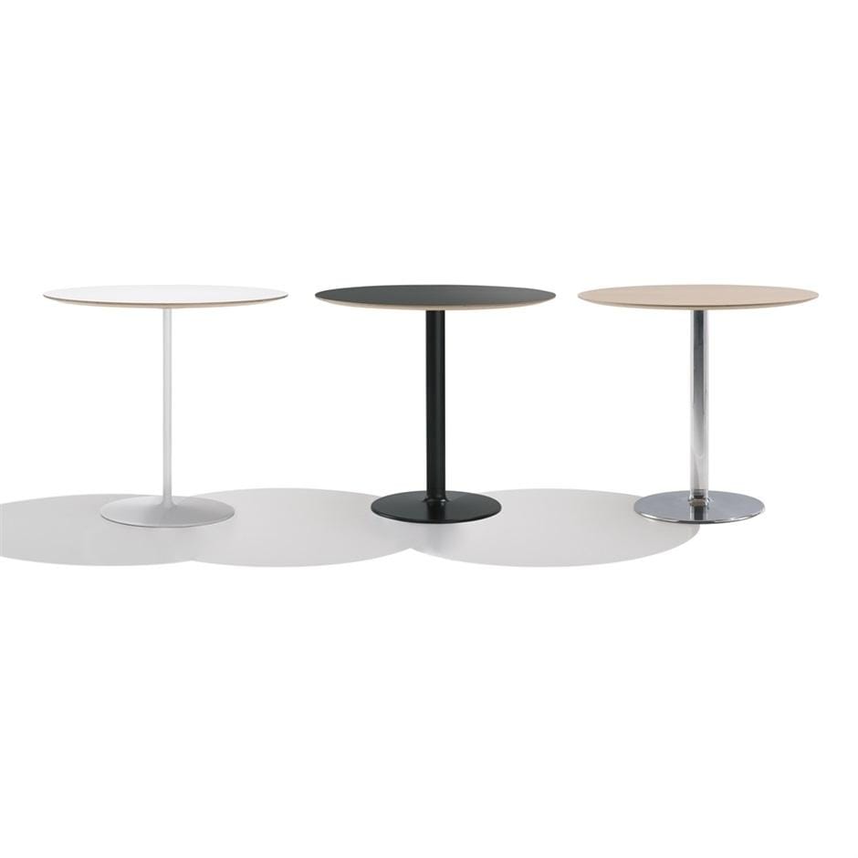 Andreu World DUAL -baaripöytä, Ø80cm, tammikuvioitu laminaatti/alumiini ME05201 - Image 4