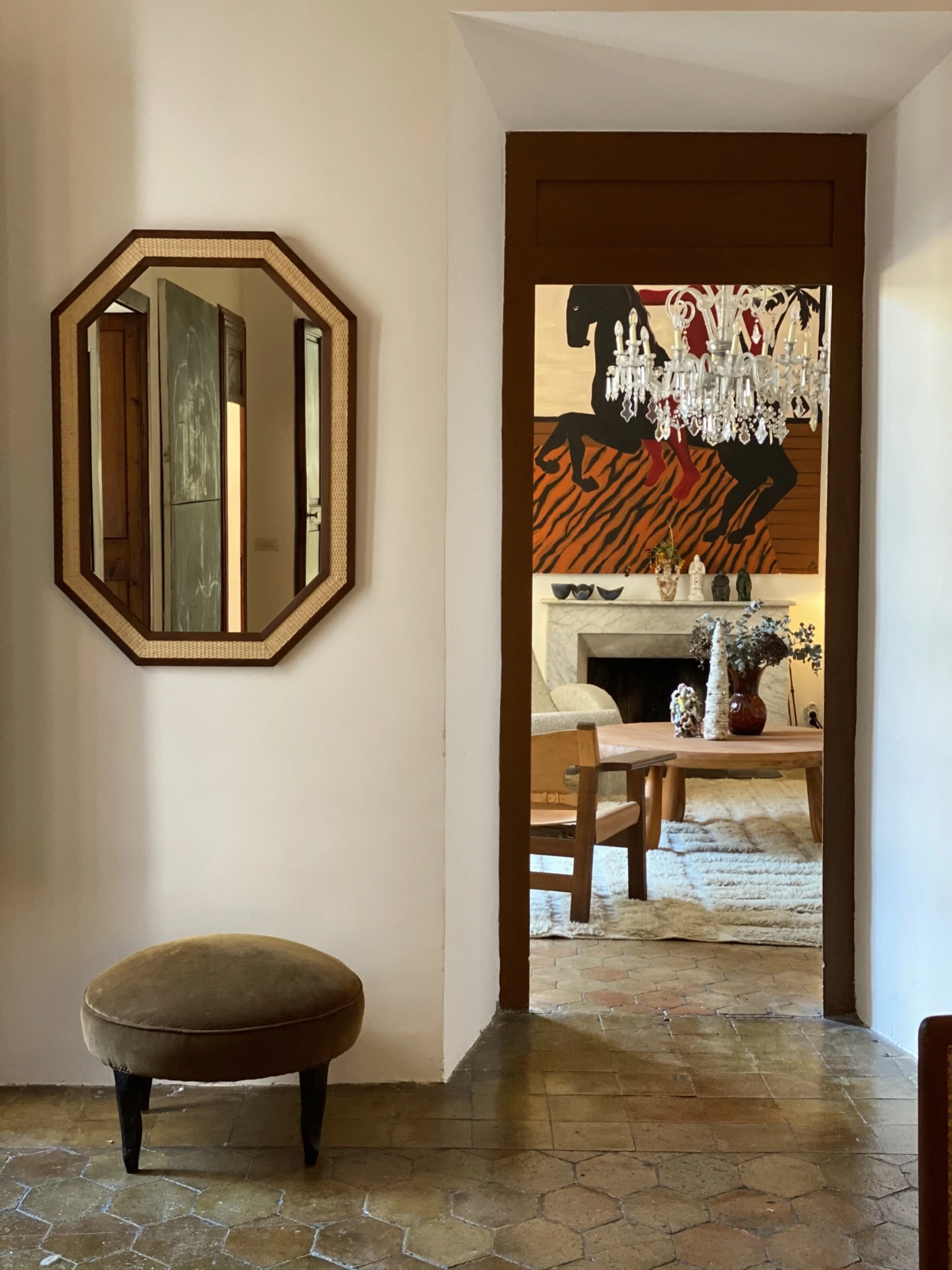 Dusty Deco RATTAN mirror - Image 3