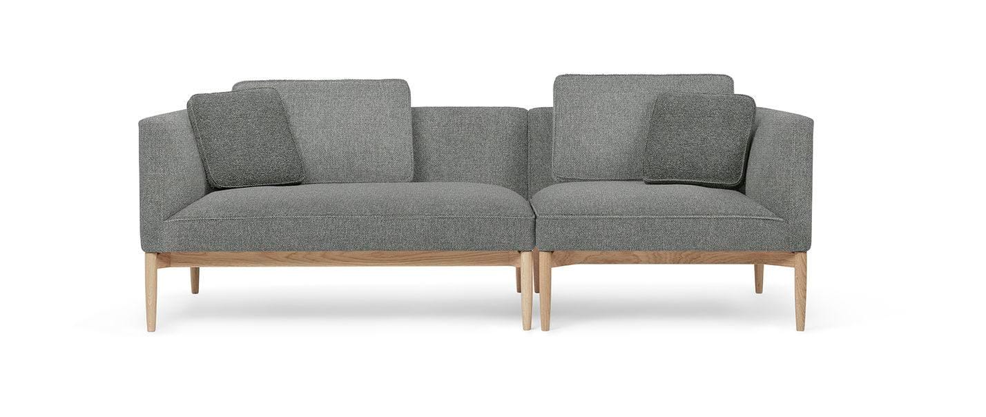 Carl Hansen EMBRACE -sofa, oiled oak / grey