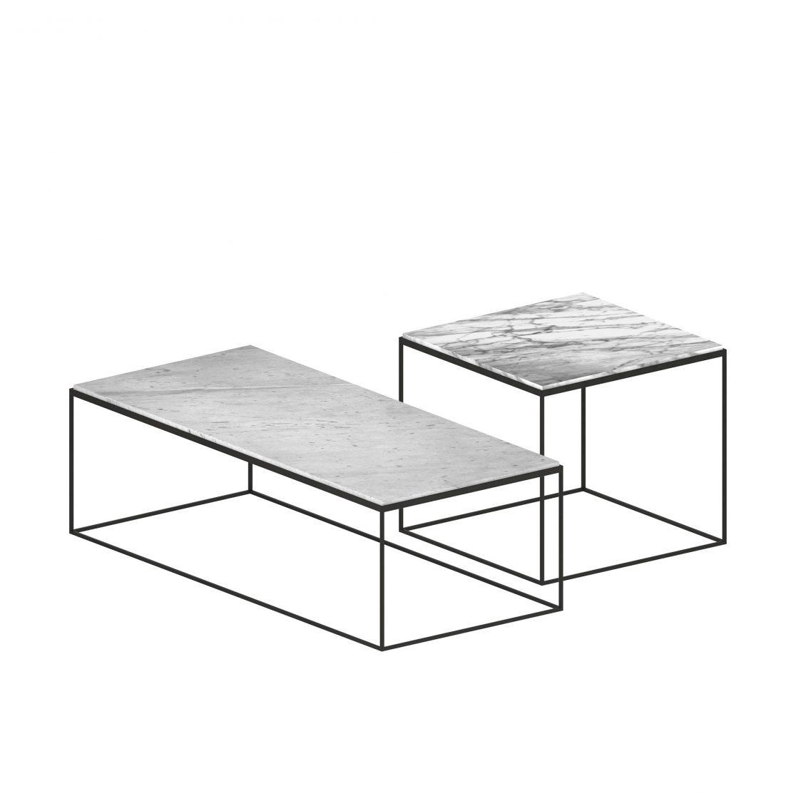 Zeus SLIM MARBLE -sohvapöytä, 118x53 cm