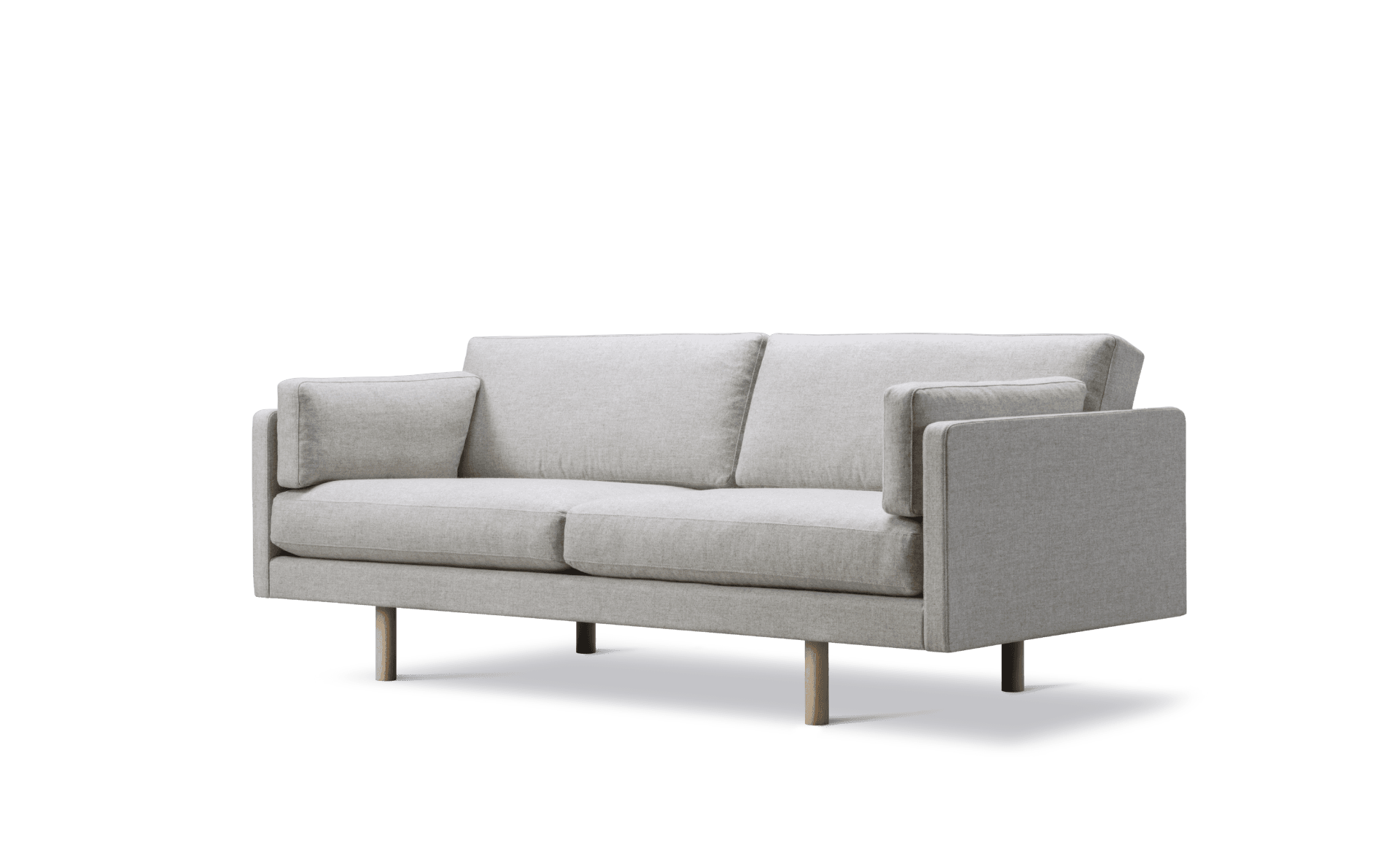 Fredericia EJ220 -2-istuttava sohva 212cm, vaaleanharmaa/saippuoitu tammi - Image 2