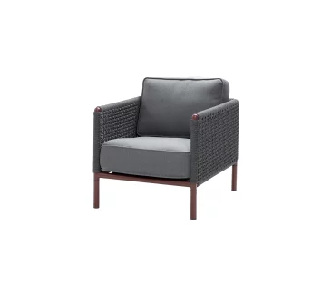 Cane-line ENCORE -armchair, grey / dark grey / red