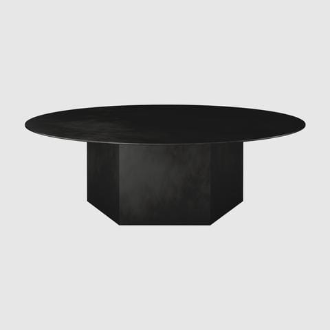 GUBI EPIC coffee table Ø110 cm, black steel