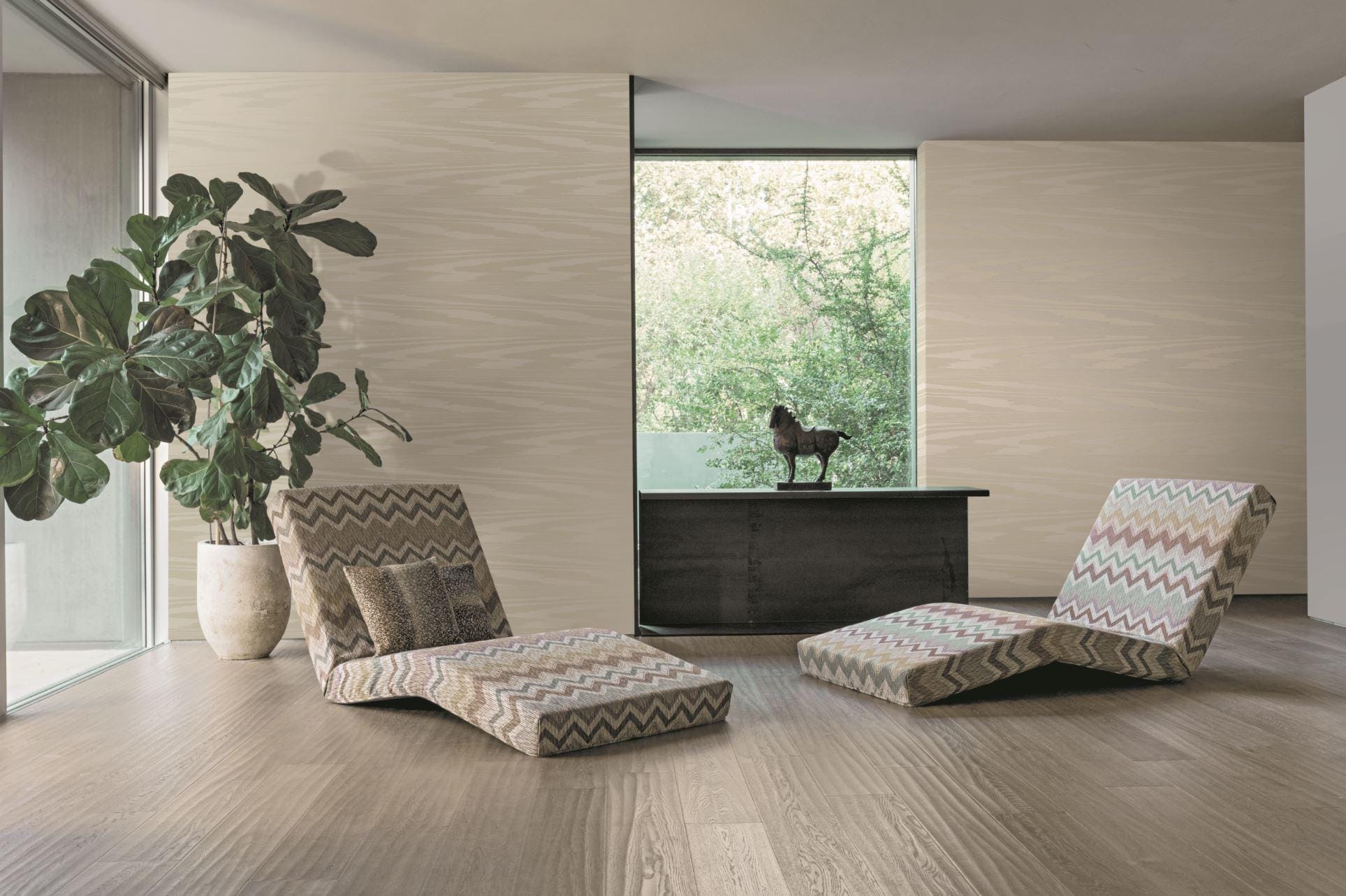 Missoni Home Fiamma flock - tapetti, valkoinen - Image 2