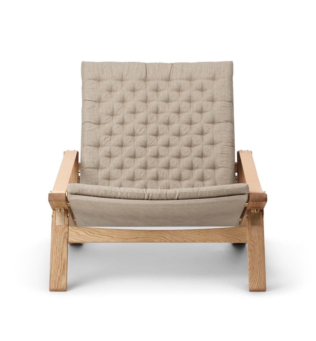 Carl Hansen FK11 PLICO -tuoli, öljytty tammi/luonnonvärinen kangas