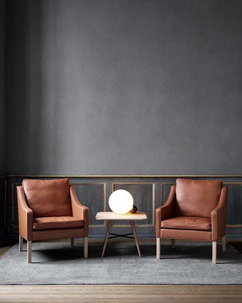 Fredericia MOGENSEN 2207 CLUB CHAIR, brown leather - Image 3