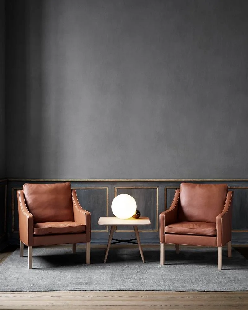 Fredericia MOGENSEN 2207 CLUB CHAIR, brown leather - Image 3