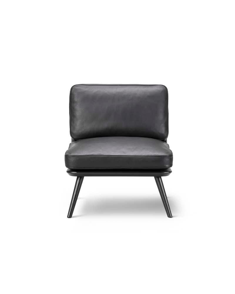 Fredericia SPINE LOUNGE PETIT chair, black leather/black - Image 2