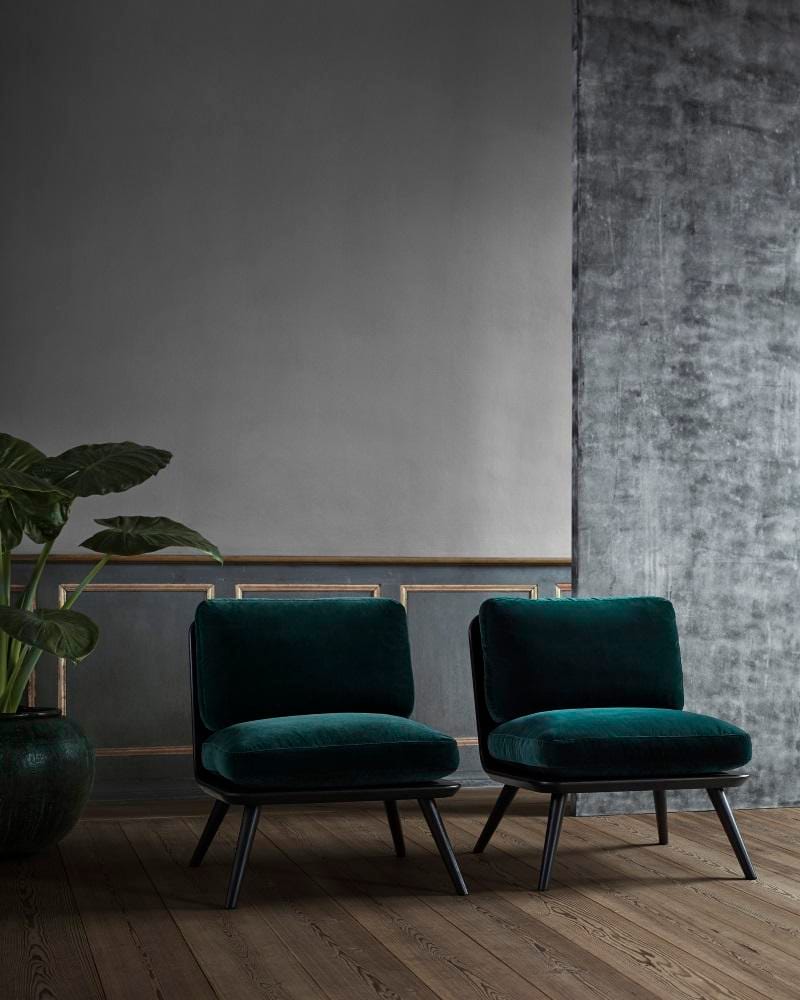 Fredericia SPINE LOUNGE PETIT chair, black leather/black - Image 3