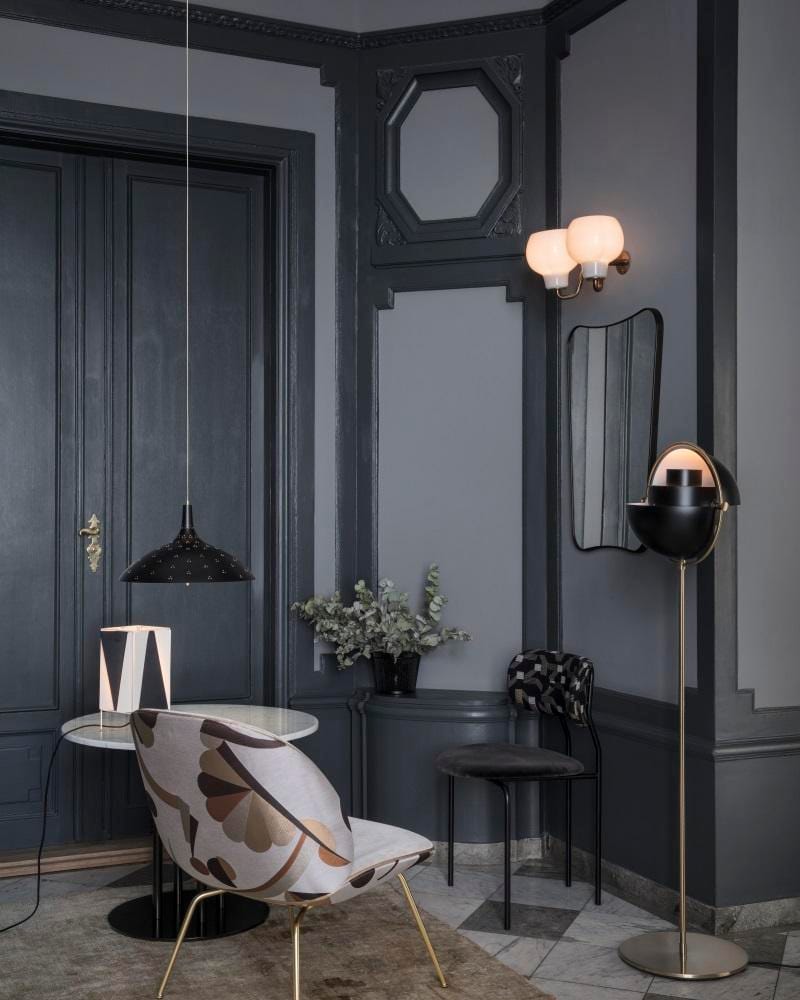 GUBI MULTI-LITE -lattiavalaisin, valkoinen/kromi - Image 3