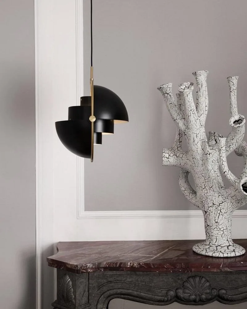GUBI MULTI-LITE pendant, black/brass - Image 4