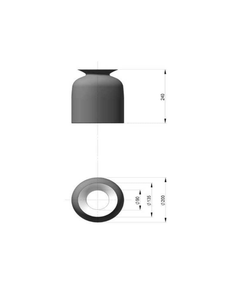 GUBI RONDE Ø20cm -riippuvalaisin, musta - Image 3
