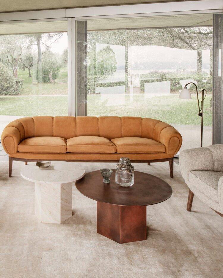 GUBI EPIC coffee table Ø80 cm, earthy red steel - Image 3