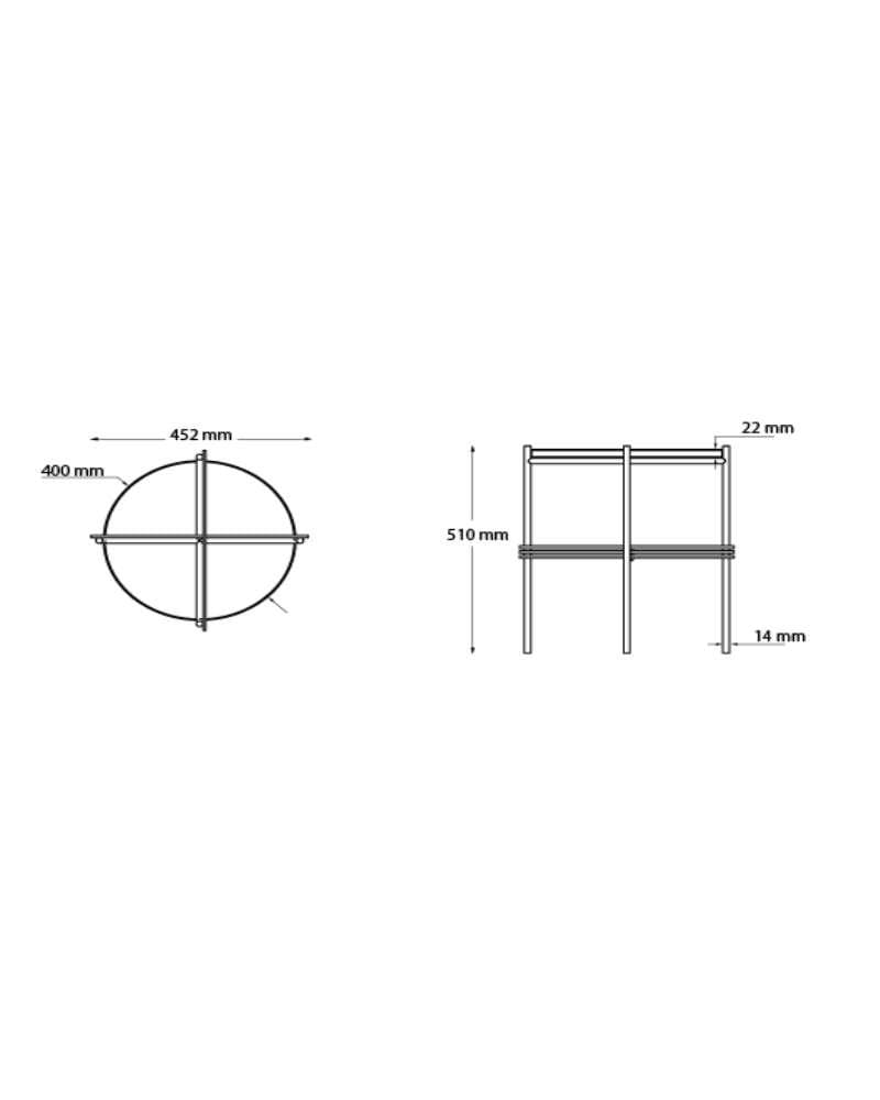 GUBI TS -sivupöytä Ø40cm, valkoinen marmori/musta - Image 8