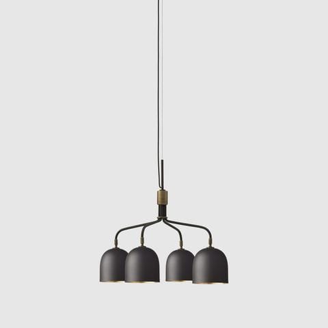 GUBI Howard chandelier short, 4 arm, gunmetal