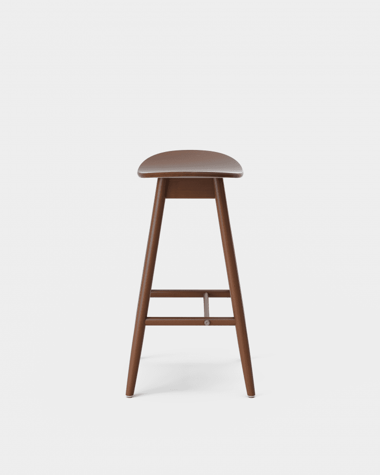 Massproductions ICHA -baarituoli 65 cm, pähkinäpetsattu pyökki - Image 3