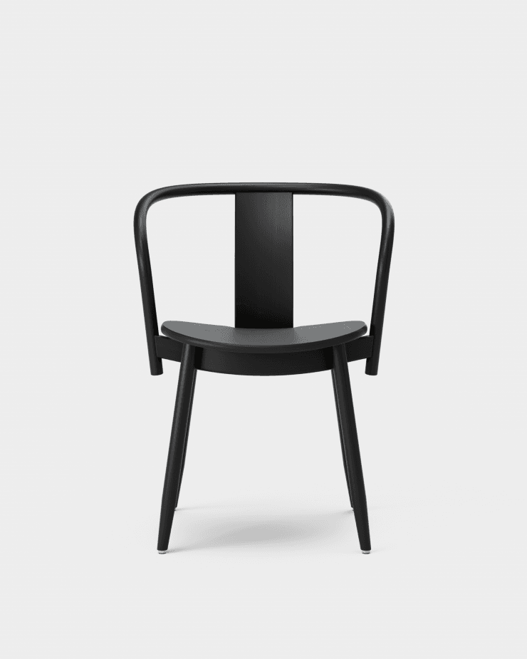 Massproductions ICHA chair, black stained beech