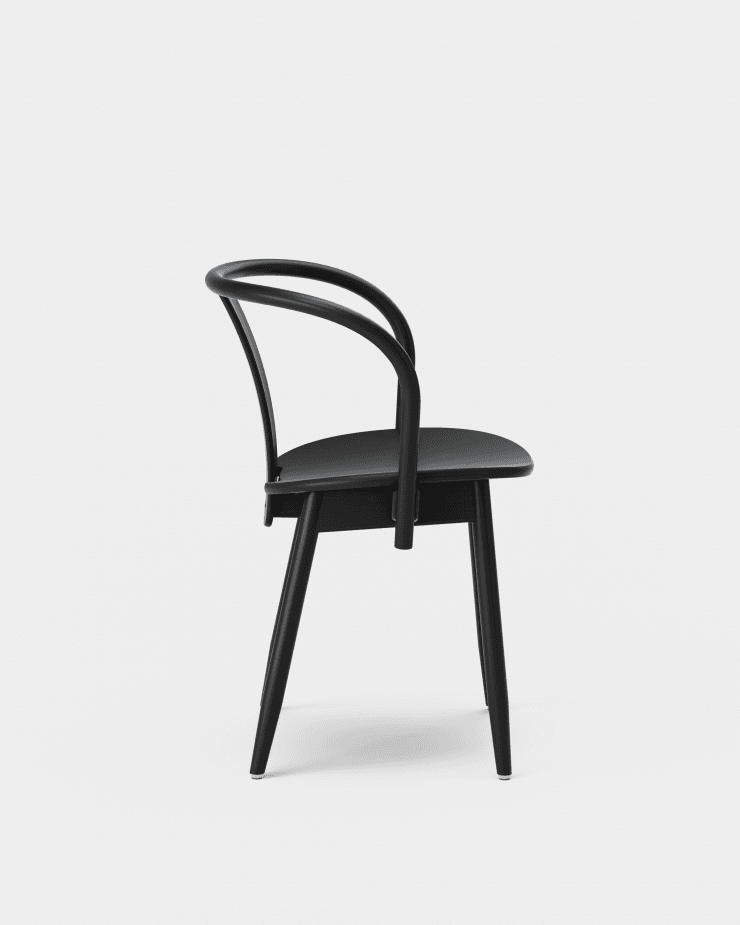 Massproductions ICHA chair, black stained beech - Image 3