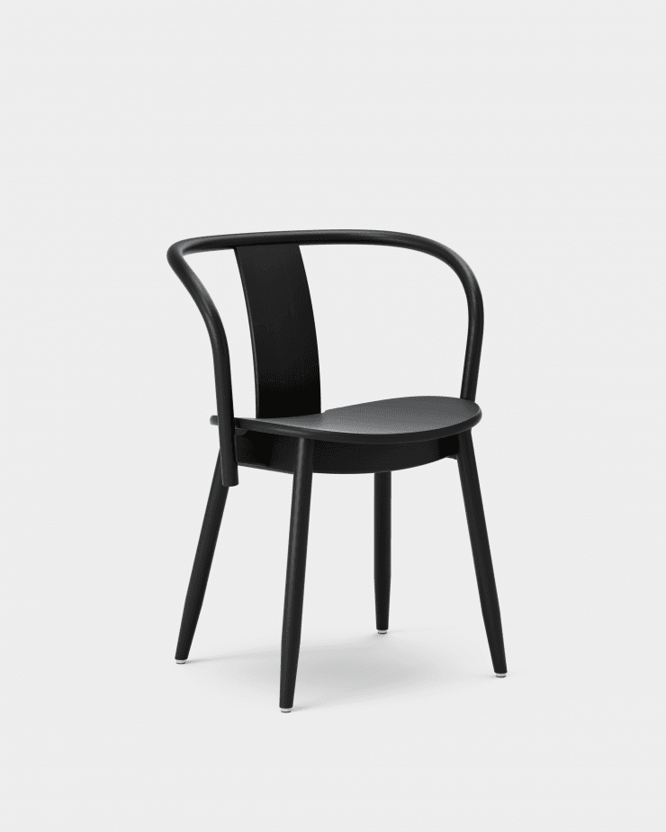 Massproductions ICHA chair, black stained beech - Image 2