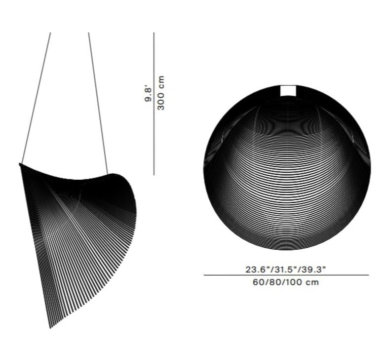 Luceplan ILLAN riippuvalaisin, Ø100 cm - Image 7