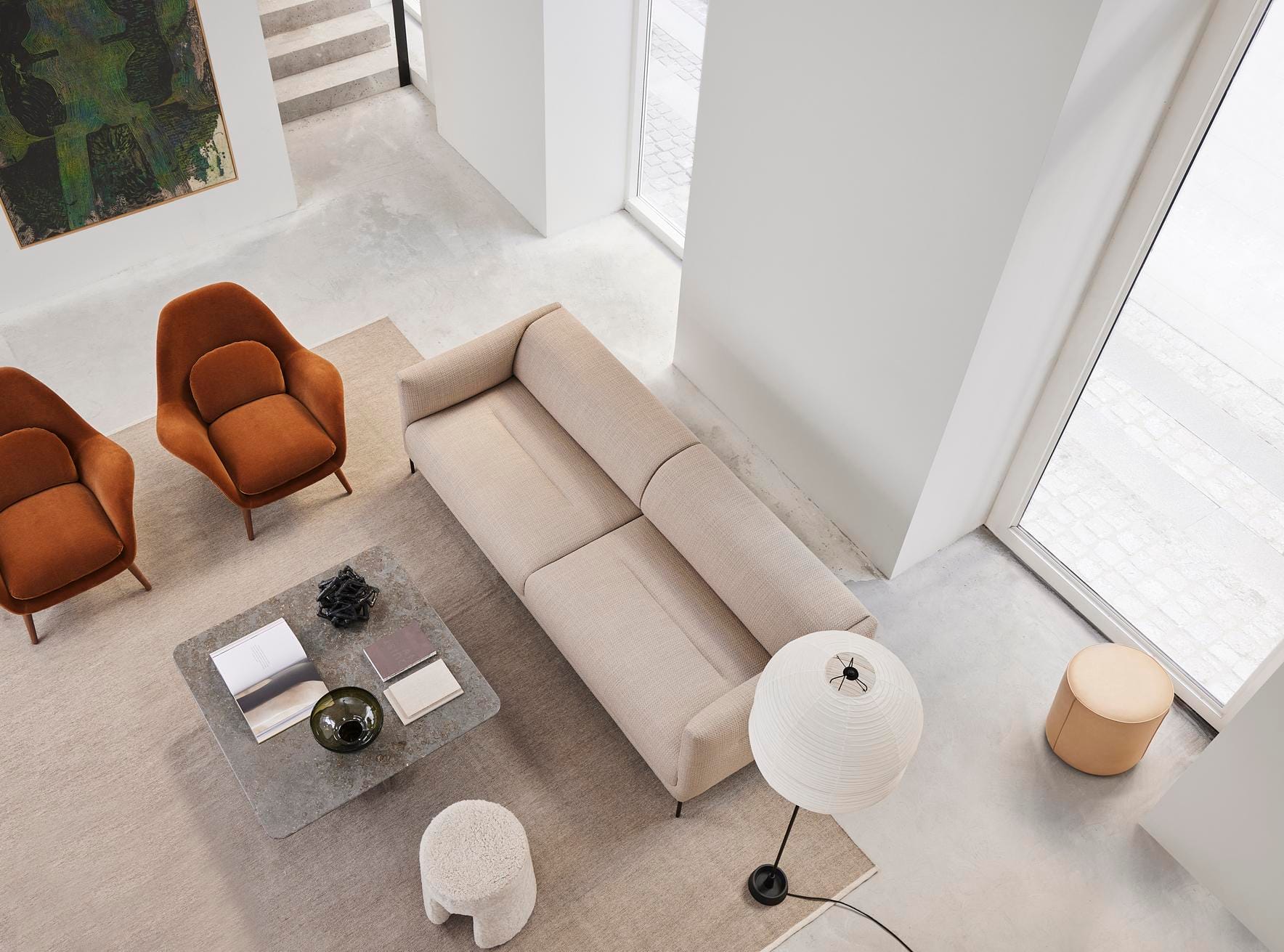 Fredericia SWOON LOUNGE -armchair, brown/lacquered walnut - Image 8
