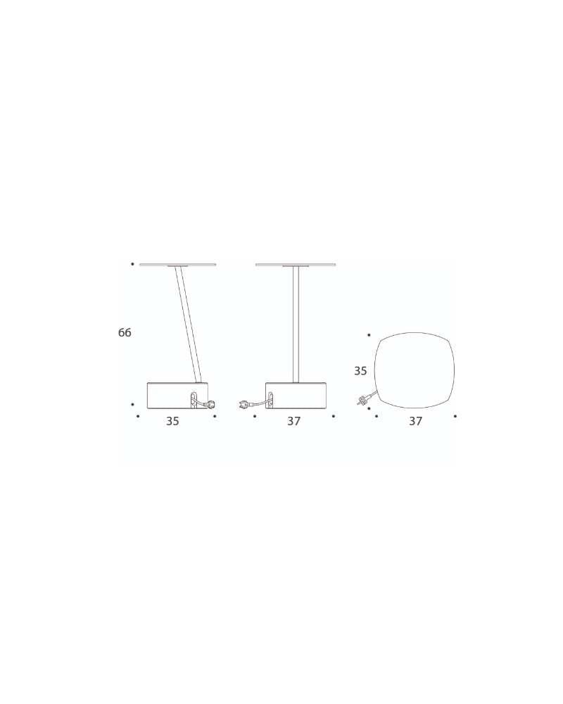 Lammhults ADD CABLE -pöytä, valkoinen, 66 cm - Image 5