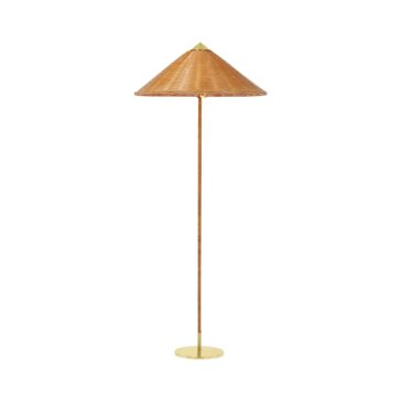 GUBI 9602-lattiavalaisin, rottinki/messinki – Designsuosikki