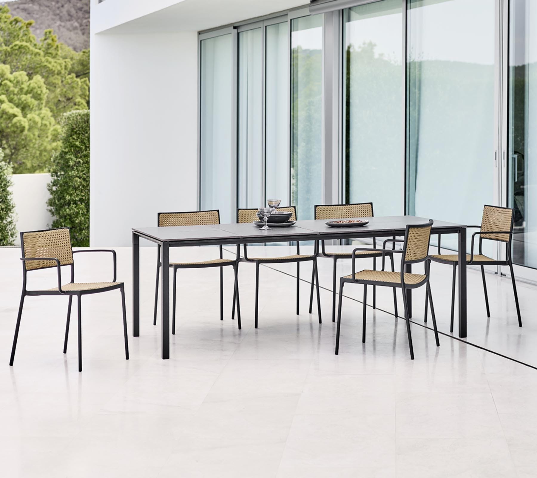 Cane-line LESS chair, natural/dark grey - Image 2