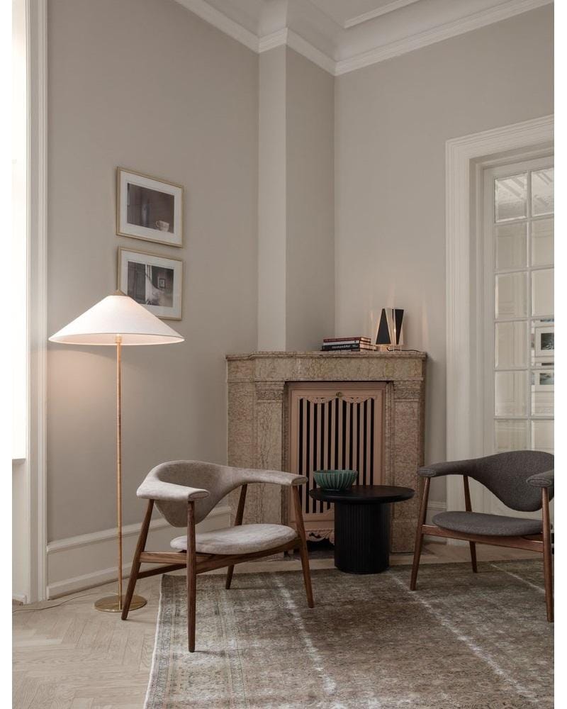 GUBI MASCULO lounge chair, white / smoked oak - Image 3