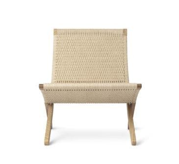 Carl Hansen MG501 lounge chair, oiled oak / natural paper cord