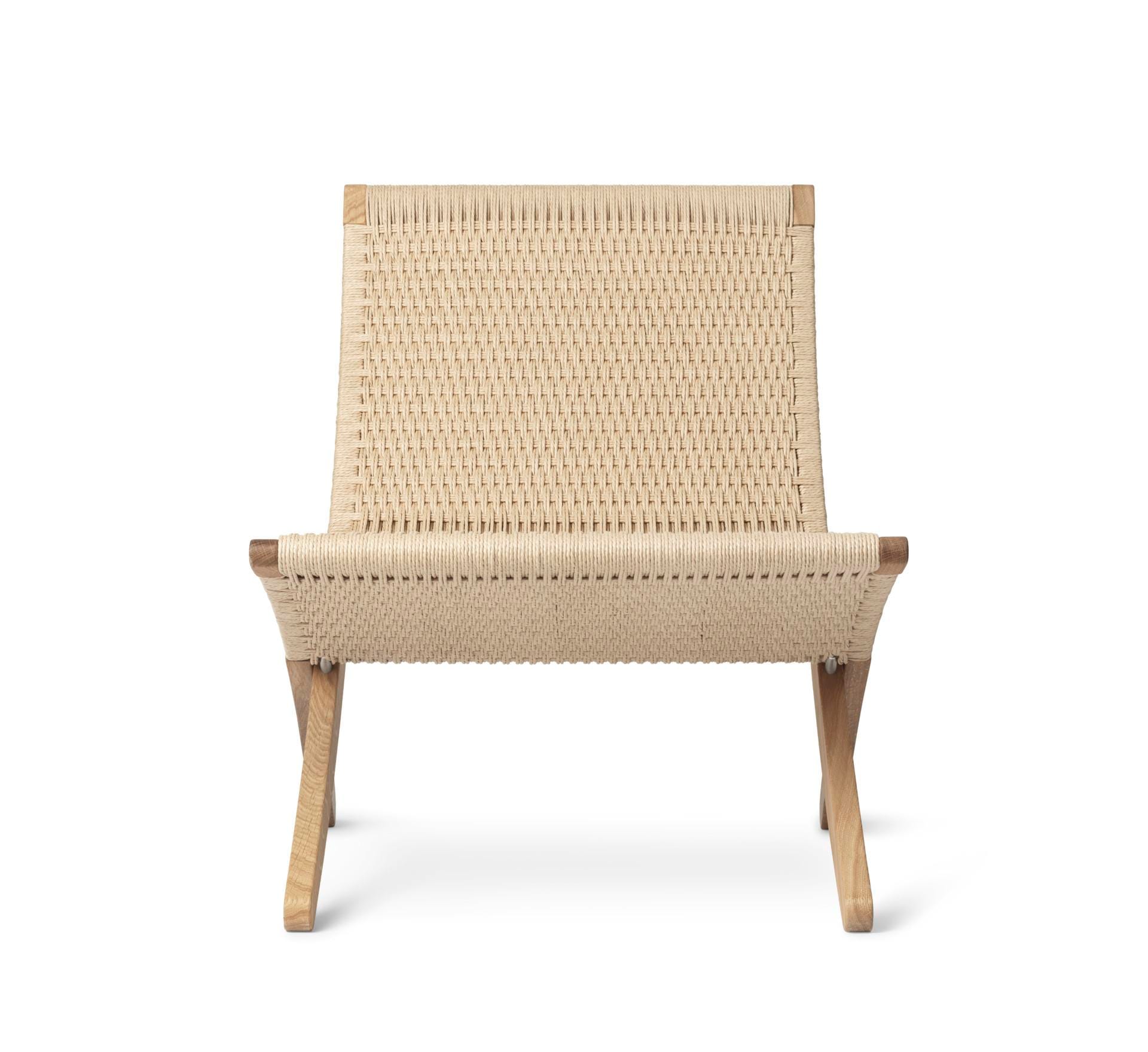 Carl Hansen MG501 lounge chair, oiled oak / natural paper cord