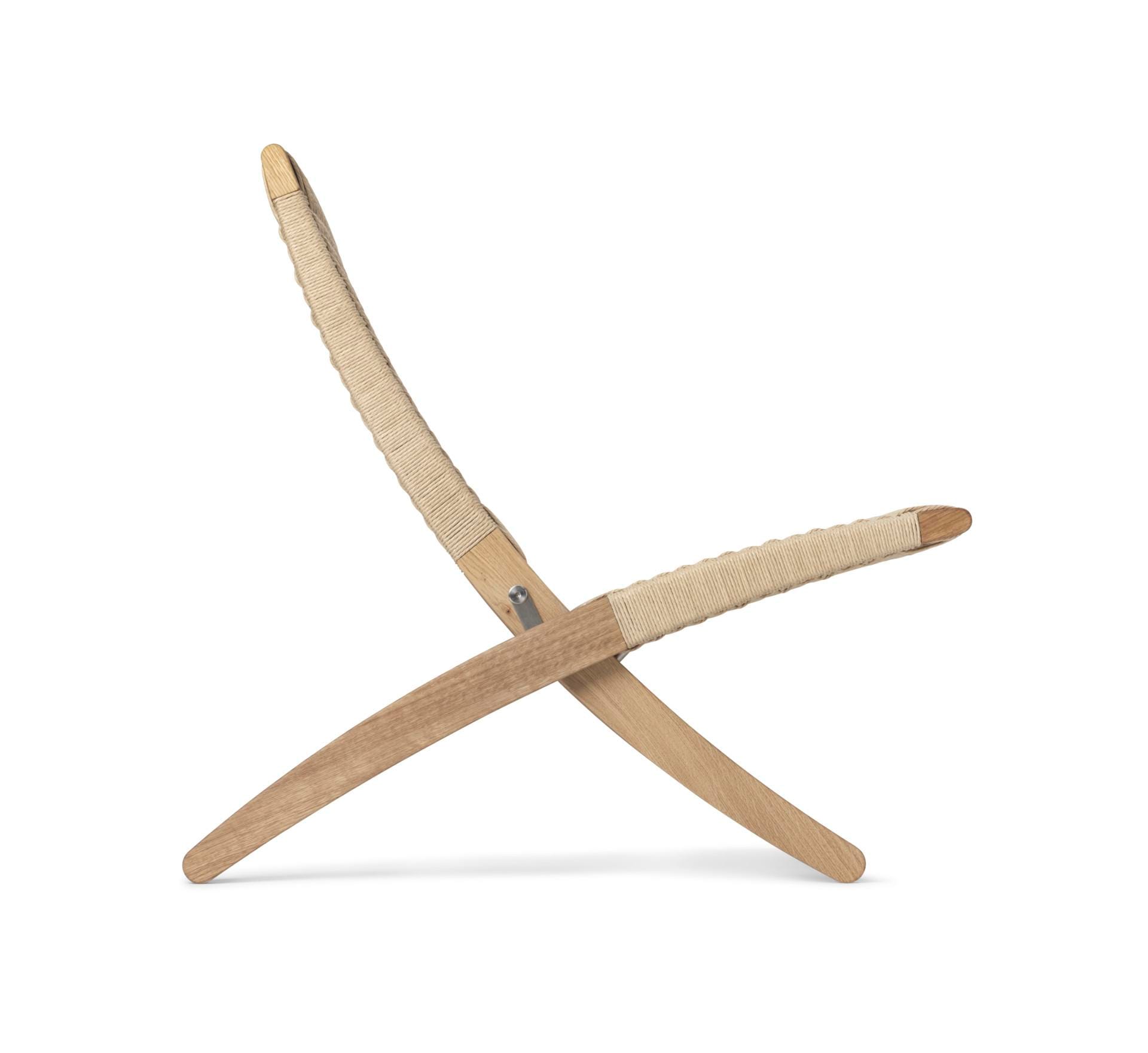 Carl Hansen MG501 lounge chair, oiled oak / natural paper cord - Image 3