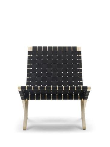 Carl Hansen MG501 CUBA -nojatuoli, saippuoitu tammi/musta punos