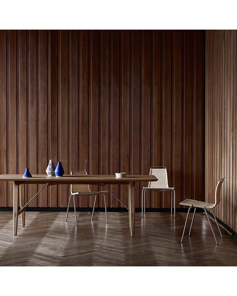 Carl Hansen BM1160 table, oiled walnut / brass - Image 3