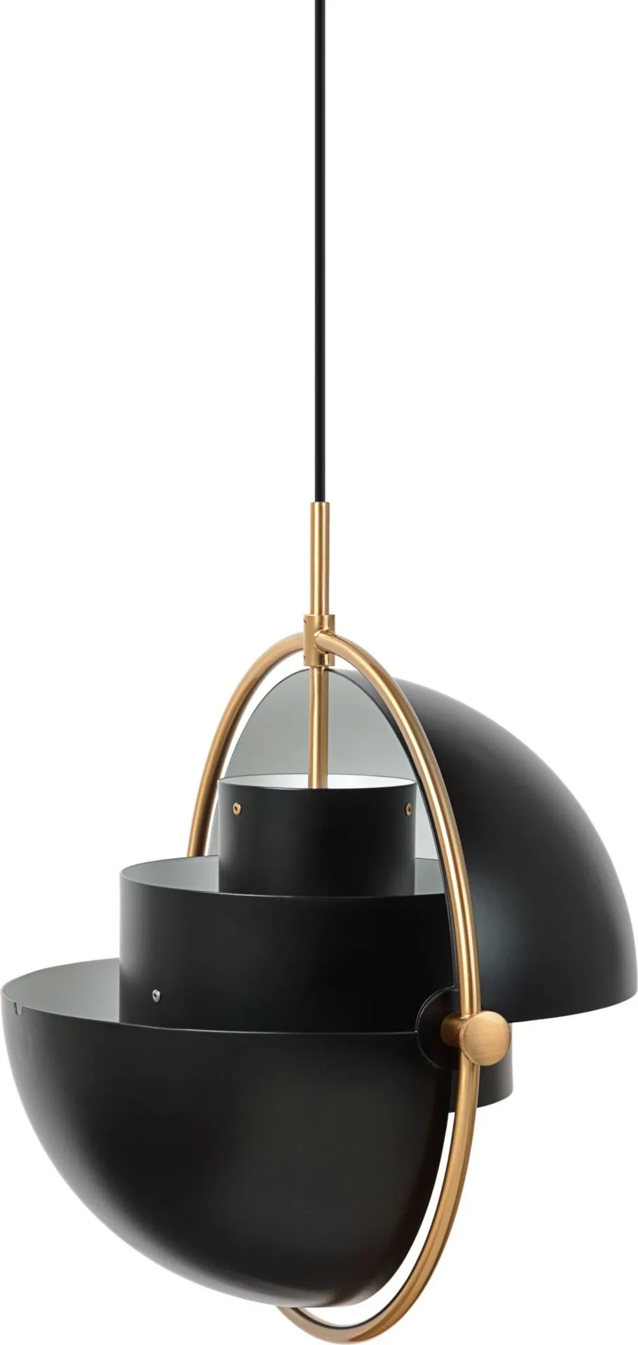 GUBI MULTI-LITE pendant, black/brass - Image 2