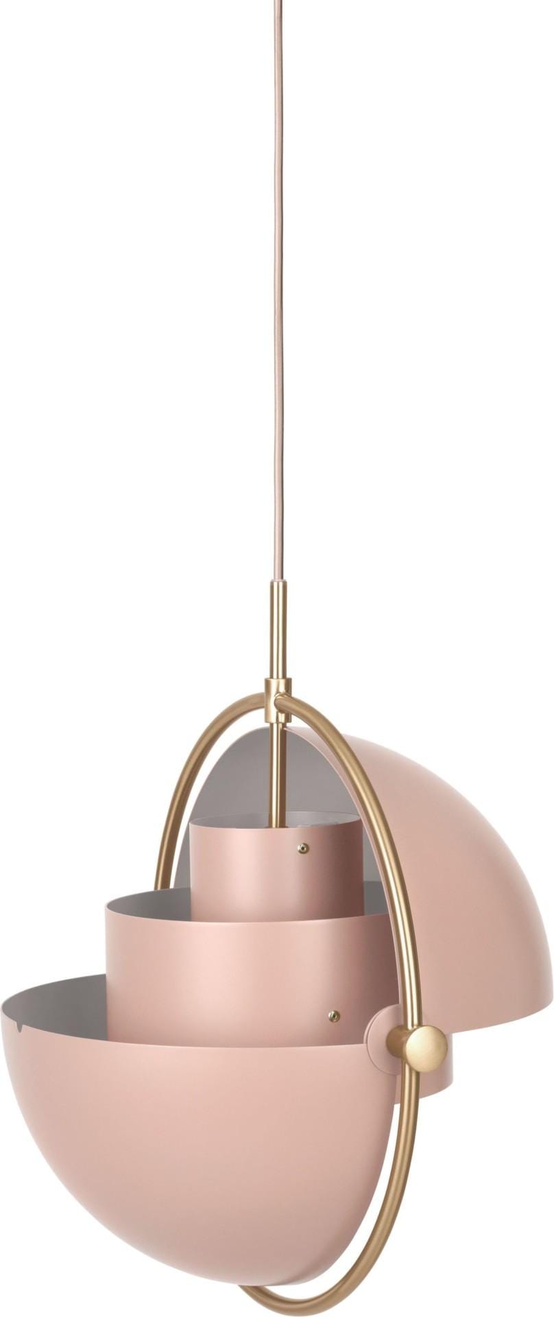 GUBI MULTI-LITE -riippuvalaisin, vaaleanpunainen/messinki - Image 2