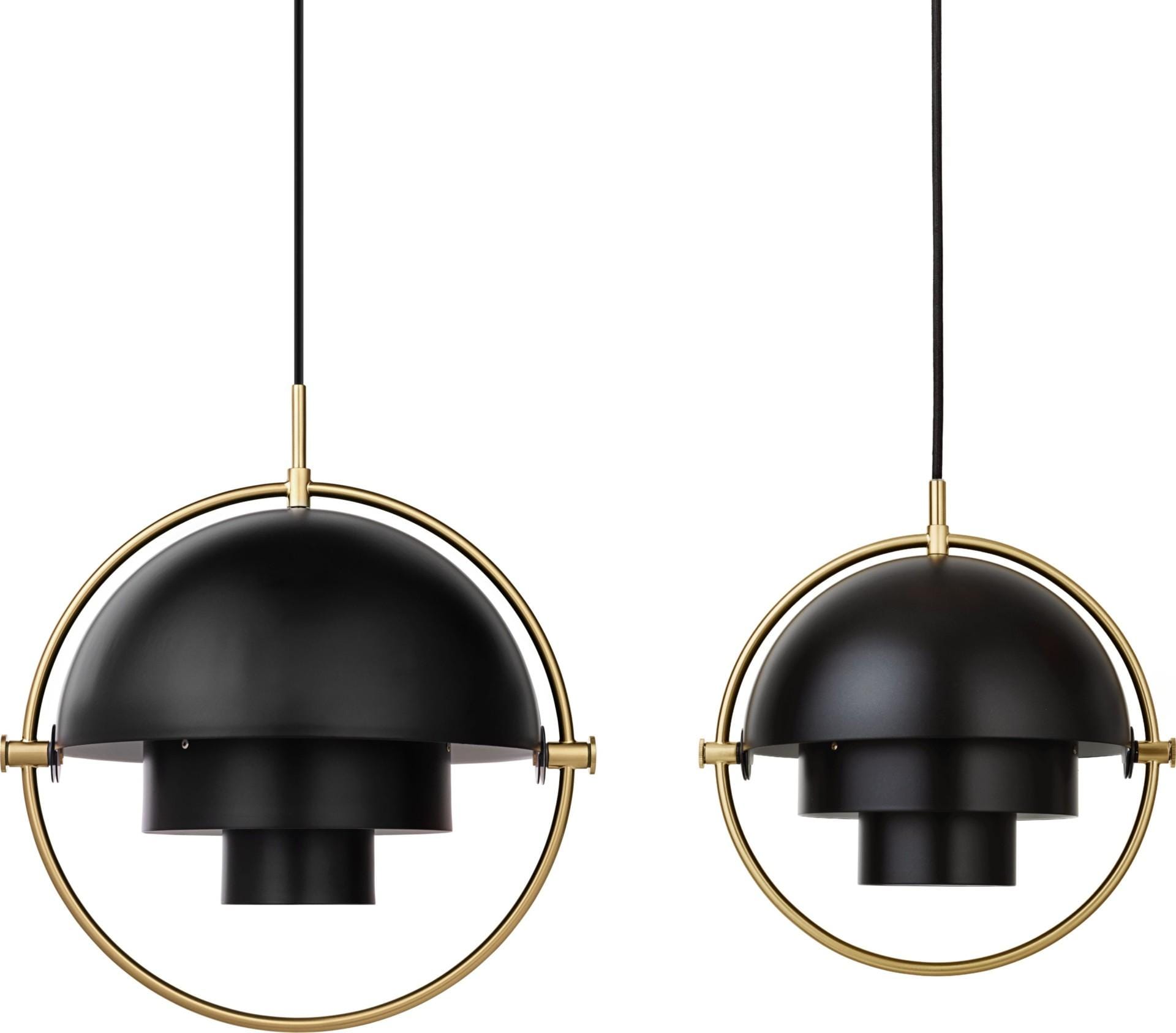 GUBI MULTI-LITE -riippuvalaisin pieni, musta/messinki - Image 3