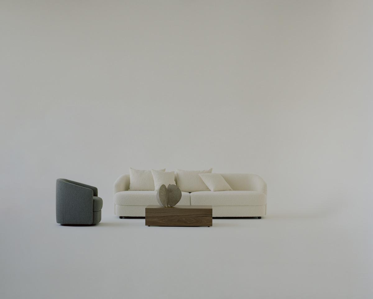 New Works COVENT -nojatuoli, kapea, ruskea - Image 3