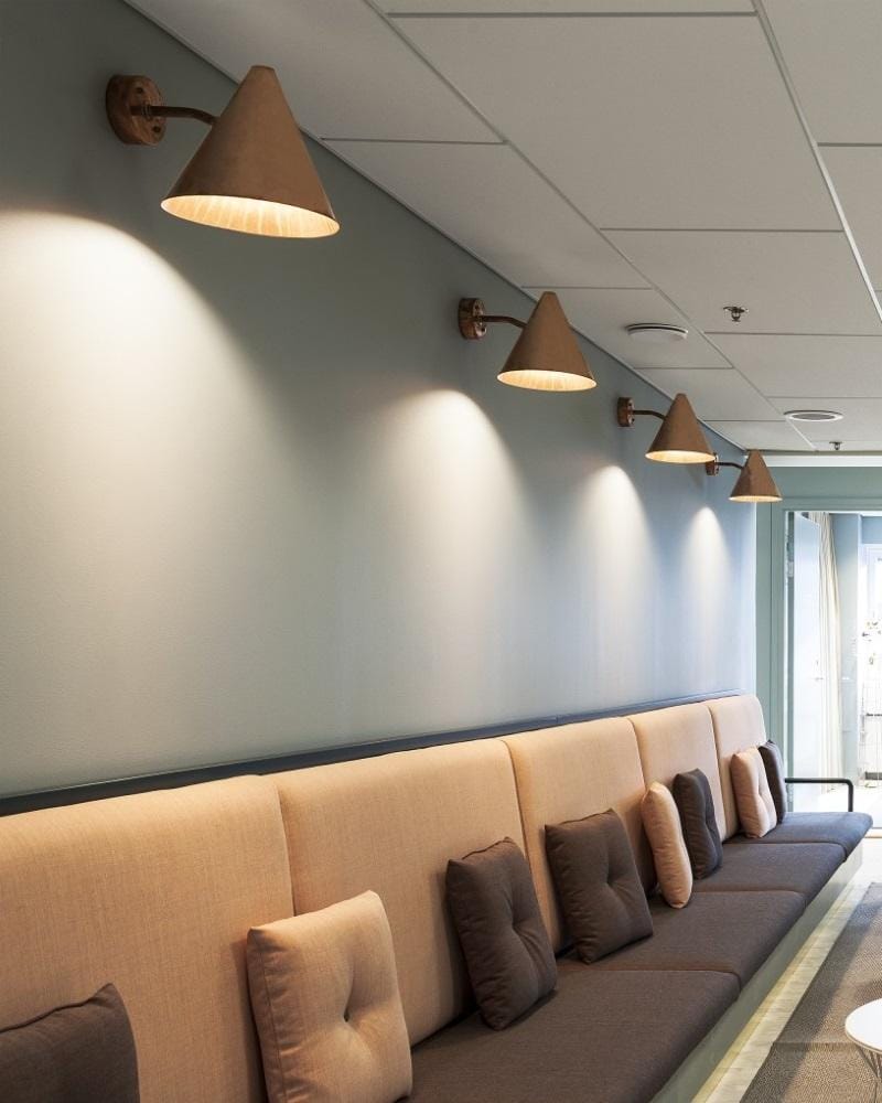 Örsjö TRATTEN-seinävalaisin, kiinteä LED, kupari - Image 3