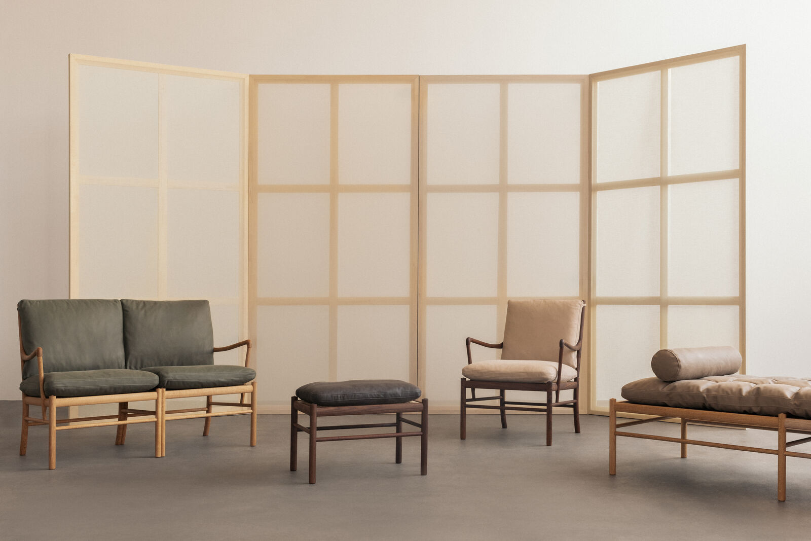 Carl Hansen OW149 COLONIAL -nojatuoli, Terra-nahka - Image 3