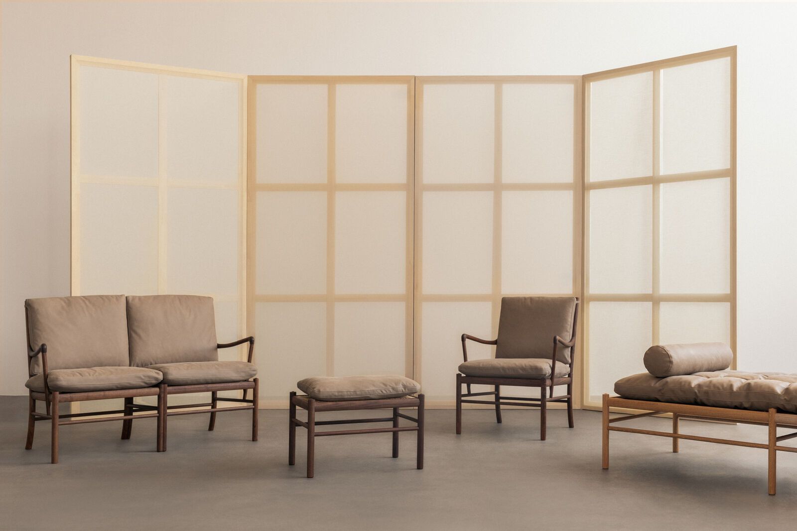 Carl Hansen OW149 COLONIAL -nojatuoli, Terra-nahka - Image 2