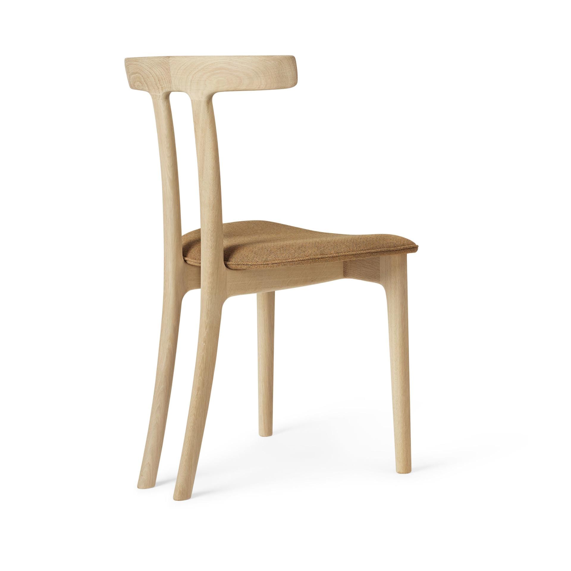 Carl Hansen OW58 tuoli, saippuoitu tammi/ruskea kangas - Image 3