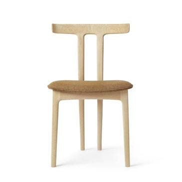 Carl Hansen OW58 tuoli, saippuoitu tammi/ruskea kangas