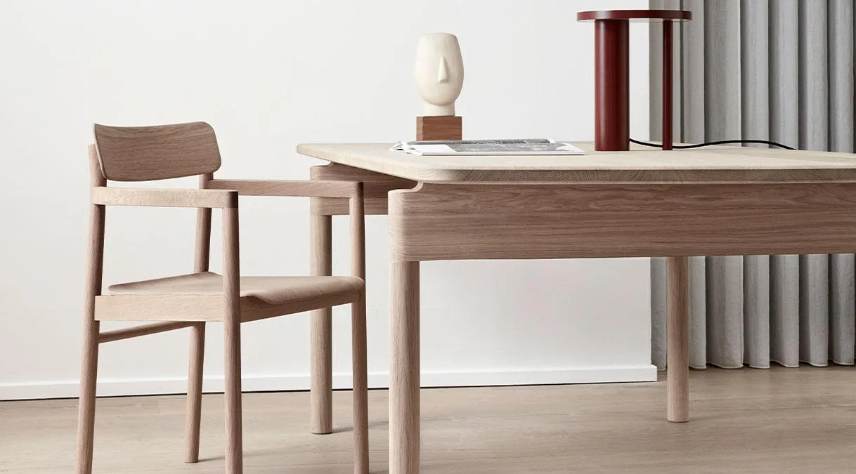 Fredericia POST table, 265 x 100 cm, soaped oak - Image 4