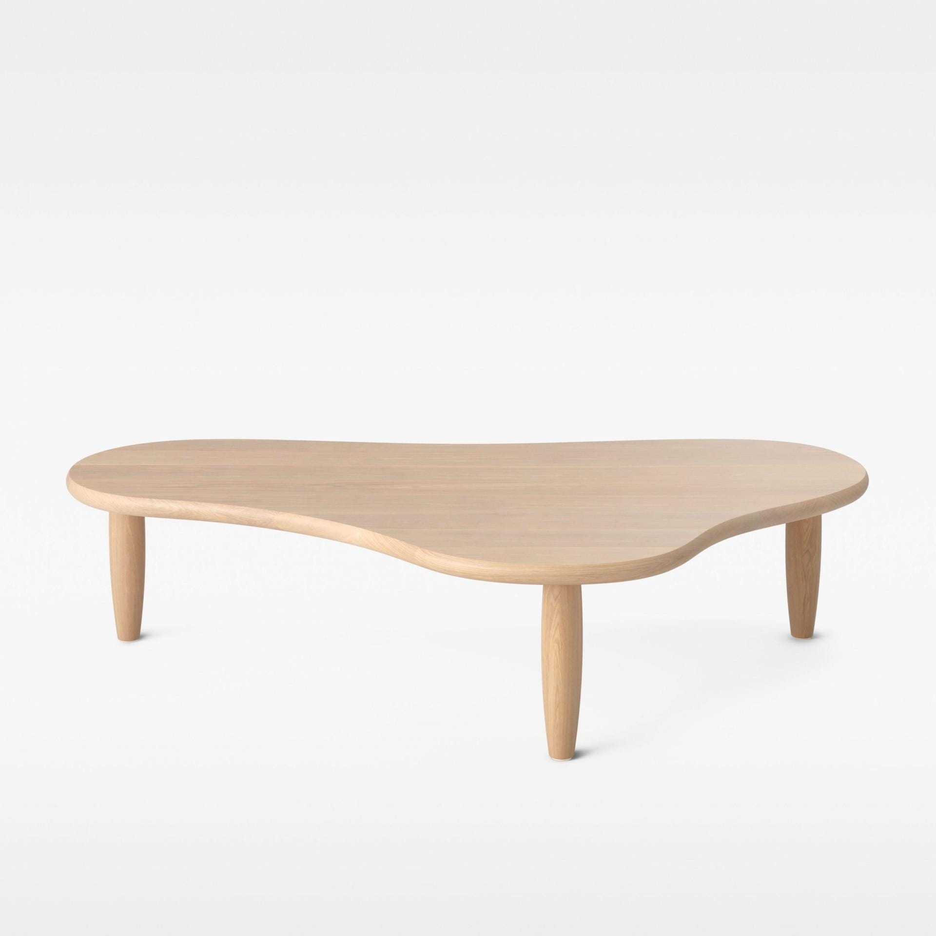 Massproductions PUDDLE coffee table, oak