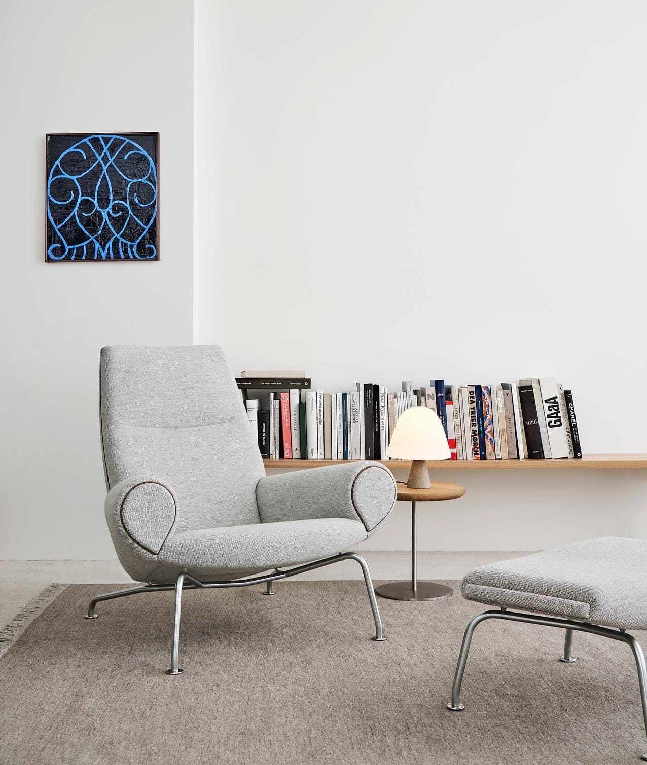 Fredericia PAL -side table Ø 37,5 cm, light oiled oak / stainless steel - Image 2