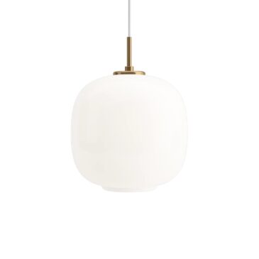 Louis Poulsen VL45-riippuvalaisin Ø25cm, opaalilasi/messinki – Designsuosikki