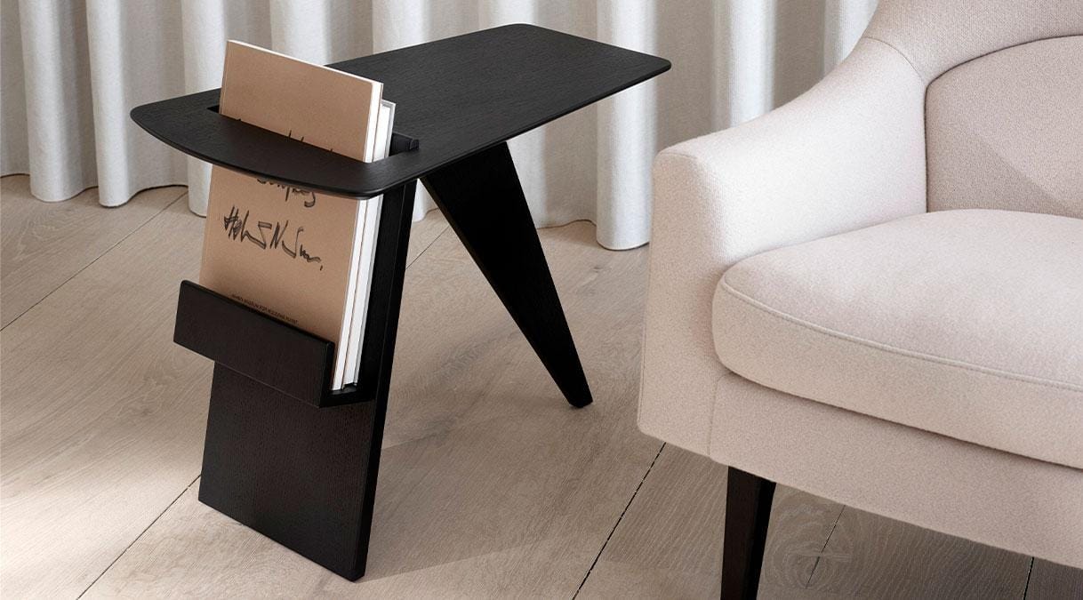 Fredericia 6500 magazine table, black oak - Image 6