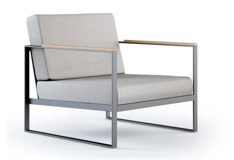 Röshults GARDEN EASY -armchair, grey